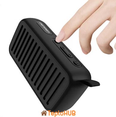 Портативна Bluetooth колонка DENMEN DR08 Black, AUX, Micro-SD card, USB