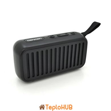 Портативна Bluetooth колонка DENMEN DR08 Black, AUX, Micro-SD card, USB