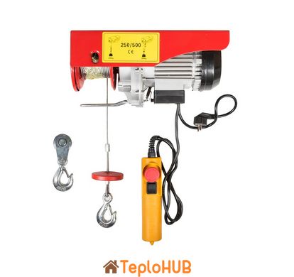 Таль электрическая MASTERTOOL 250/500 кг 12 м 86-9050