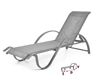 Шезлонг алюминиевый HECHT SOFIA LOUNGER