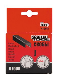 Скобы MASTERTOOL 12 мм 1000 шт 41-0012