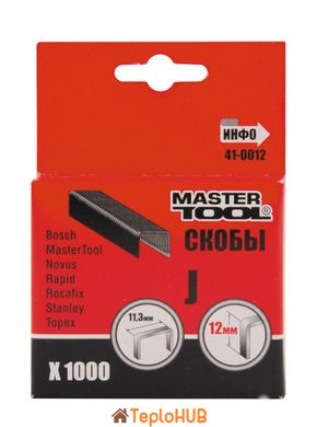 Скоби MASTERTOOL 12 мм 1000 шт 41-0012