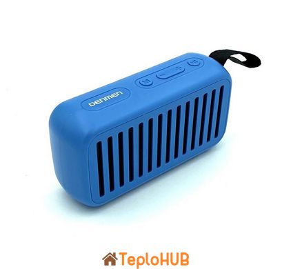 Портативна Bluetooth колонка DENMEN DR08 Blue, AUX, Micro-SD card, USB