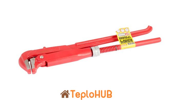 Ключ трубний MASTERTOOL 90° 3/4" кований 76-0750