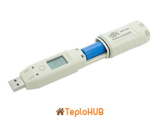 Реєстратор вологості та температури (даталоггер) USB, 0-100%, -30-80 °C BENETECH GM1365