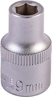 Насадка торцева 6-гранна MASTERTOOL 1/2" 9 мм CRV 78-0009