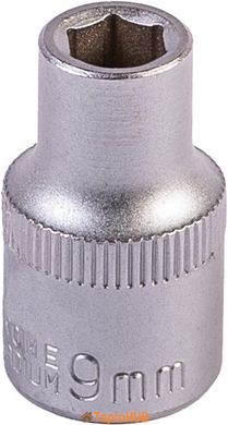 Насадка торцева 6-гранна MASTERTOOL 1/2" 9 мм CRV 78-0009