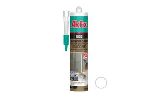 Силикон для душевых кабин AKFIX 100D 280 мл/340 г белый SA062