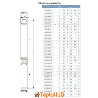 Насос центробежный скважинный 380В 4.0кВт H 245(163)м Q 140(100)л/мин Ø102мм AQUATICA (DONGYIN) 4SD6/34 (7771473)