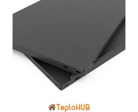 Стеллаж металлический Меткас Элегант-1 (1840х950х340, RAL 9005, черный, 5 полок, 50 кг/полку) EL184110953454B