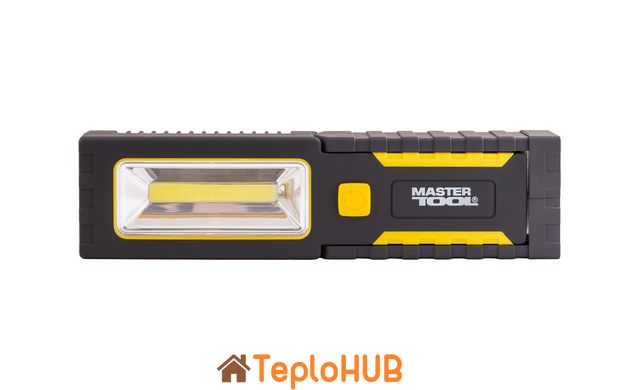 Фонарь магнитный с подвесом MASTERTOOL 220х54х28 мм 4xLED+COB LED 3xAAA ABS 94-0808