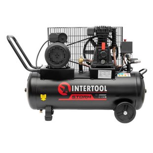 Компресор 50 л, 1.8 кВт, 220 В, 10 aтм, 250 л/хв. INTERTOOL PT-0011