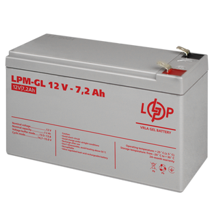 Акумулятор гелевий LogicPower LPM-GL 12V - 7.2 Ah (LP6561)