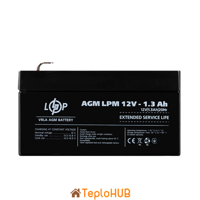 Акумулятор AGM Logic Power LPM 12V - 1.3 Ah (LP4131)