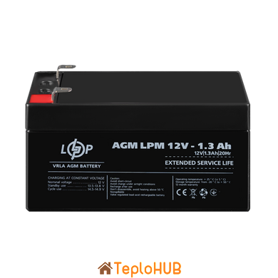 Акумулятор AGM Logic Power LPM 12V - 1.3 Ah (LP4131)