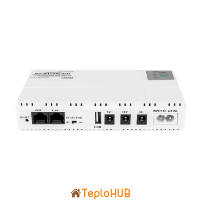 Источник бесперебойного питания для роутера GreenVision GV-008-UPS-DC1018W White (LP20049)