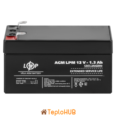 Акумулятор AGM Logic Power LPM 12V - 1.3 Ah (LP4131)