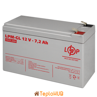 Акумулятор гелевий LogicPower LPM-GL 12V - 7.2 Ah (LP6561)