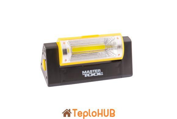 Фонарь магнитный с регулировкой наклона бокового света MASTERTOOL 125х52х52 мм 6xLED+COB LED 4xAAA 94-0809