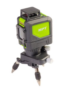 Уровень лазерный MPT 45м ±0,3мм/м 2 гол H/V/H+V H360°V110°±4°GREEN/520нм класII IP54 АА*4 трипод, акс. MLL505