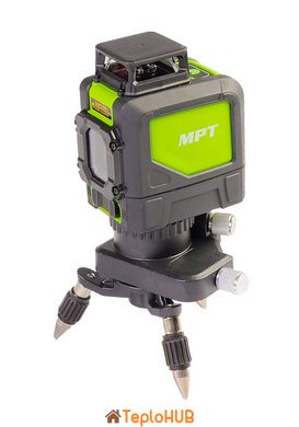 Рівень лазерний MPT 45м ±0,3мм/м 2 гол H/V/H+V H360°V110°±4°GREEN/520нм класII IP54 АА*4 трипод, акс. MLL505