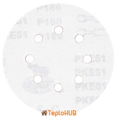 Шлифовальный круг 8 отверстий Ø125мм P180 (10шт) SIGMA (9122691)