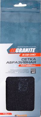 Сетка абразивная GRANITE зерно 40 107х280 мм 10 шт 8-02-040