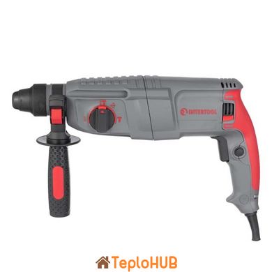 Перфоратор 850 Вт, 3.2 Дж, 0-900 об/хв, 0-4400 уд/хв, 3 режими, SDS plus INTERTOOL DT-0180