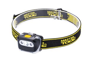 Ліхтар налобний MASTERTOOL 4 режими 55х35х40 мм CREE XT-E WHITE LED+2xRED LED 3xAAA ABS 94-0813