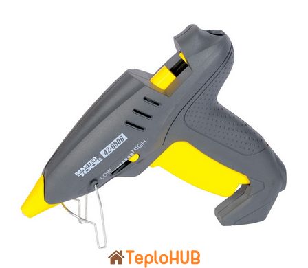 Пістолет клейовий MASTERTOOL Ø 11,2 мм 400Вт/220В/50Гц 28 г/хв бездротовий регулятор t 150-200 С "Крапля-Стоп" 42-0506