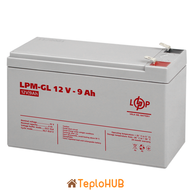 Акумулятор гелевий LogicPower LPM-GL 12V - 9 Ah (LP6563)