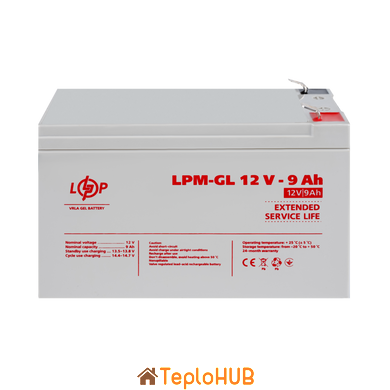 Акумулятор гелевий LogicPower LPM-GL 12V - 9 Ah (LP6563)