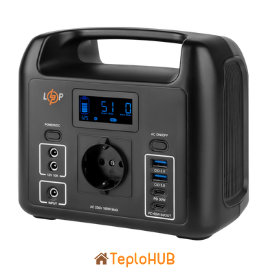 Многофункциональная портативная зарядная станция LogicPower LP CHARGER 160 (160W, 204Wh) (LP20051)