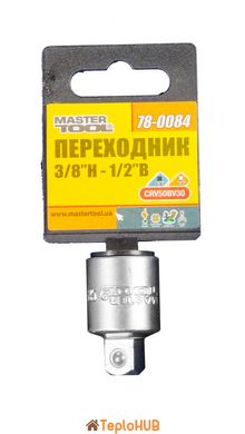 Перехідник MASTERTOOL 3/8"З-1/2"В CRV 78-0084