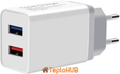 Зарядний пристрій XoKo WC-210 2.4A USB White