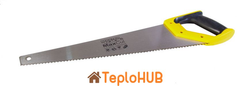 Ножівка столярна MASTERTOOL 7TPI MAX CUT 450 мм загартований зуб 3D заточування поліроване 14-2045