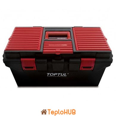 Ящик для инструментов пластиковый 4 секции 556x278x270 TOPTUL TBAE0401