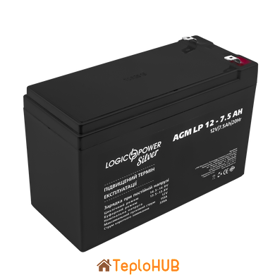 Аккумулятор AGM LogicPower LP 12V - 7.5 Ah Silver (LP1074)