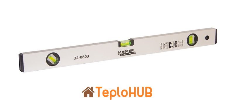 Рівень будівельний MASTERTOOL 60 см 3 капсули 0,5 мм/м 0,03° 34-0603