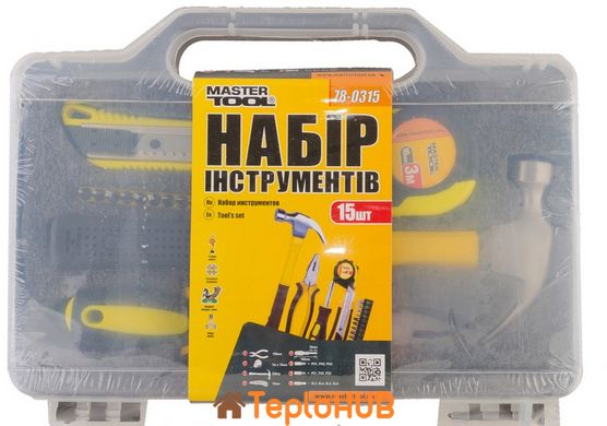 Набір інструменту MASTERTOOL 15 елементів 78-0315