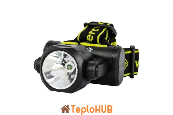 Фонарь налобный двухсторонний WERTVOLL 4 режима СREE LED/COB LED IP44 Li-ion 1200 mAh/t 8000 K/130 lum ABS 75х79х38 мм RX-8012