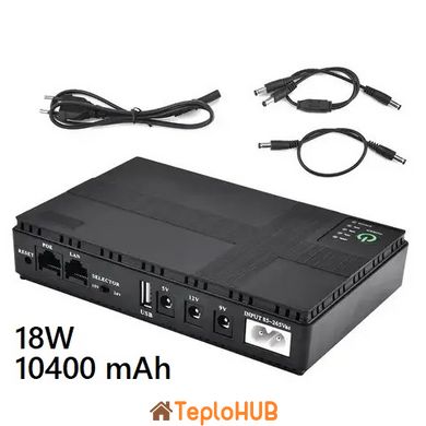 ИБП (источник бесперебойного питания) для роутера XoKo DC1018P 18W 10400mAh черный