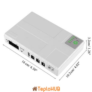 Джерело безперебійного живлення для роутера ХоКо DC1018P DC UPS 18W 10400 mAh білий