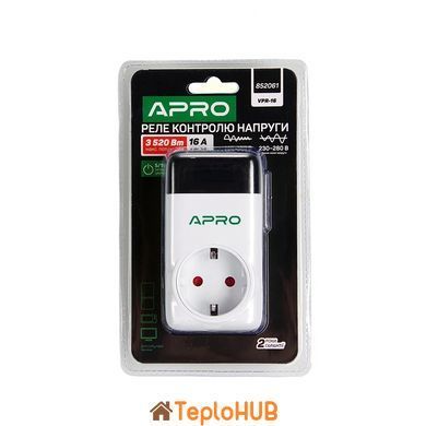 Автоматичне реле напруги VPR-16 140-280В 3,52 кВт APRO (852061)