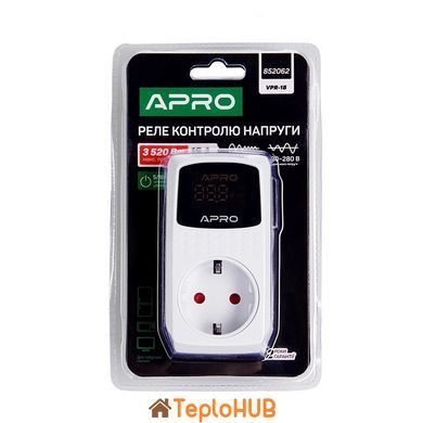 Автоматичне реле напруги VPR-18 140-280В 3,52 кВт APRO (852062)