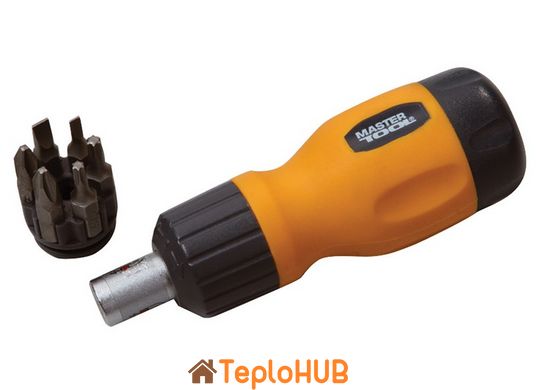 Викрутка з реверсом MASTERTOOL 6-В-1 PH1-2-3/SL4-5-6 25 мм 40-0517