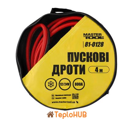 Провода пусковые MASTERTOOL 800 А 4 м 81-0128