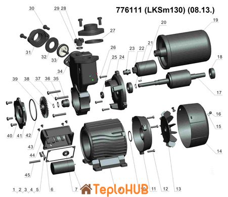 Станція 0.125кВт Hmax 30м Qmax 30л/хв (вихровий насос) 1л LEO LKSm130 (776111)