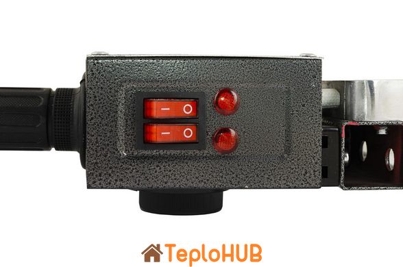 Паяльник для пластикових труб MASTERTOOL 20-63 мм 2 режими 1100-2200 Вт/220 V/50 Hz 0-300°С IP44 LED металевий кейс/аксесуари ППТ2200