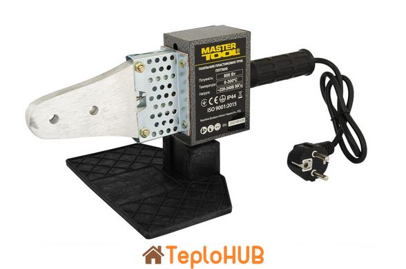 Паяльник для пластикових труб MASTERTOOL 20-32 мм 800 Вт/220 V/50 Hz 0-300°С IP44 LED-індикація пластиковий кейс ППТ800